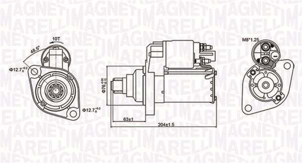 MAGNETI MARELLI 063721347010 Motorino d'avviamento-Motorino d'avviamento-Ricambi Euro