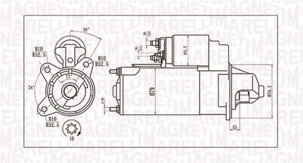 MAGNETI MARELLI 063721396010 Motorino d'avviamento