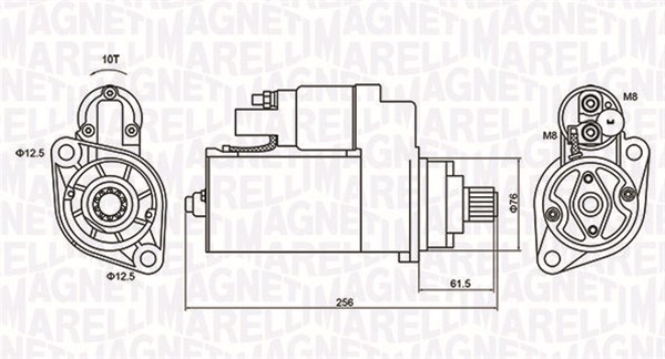 MAGNETI MARELLI 063721405010 Motorino d'avviamento