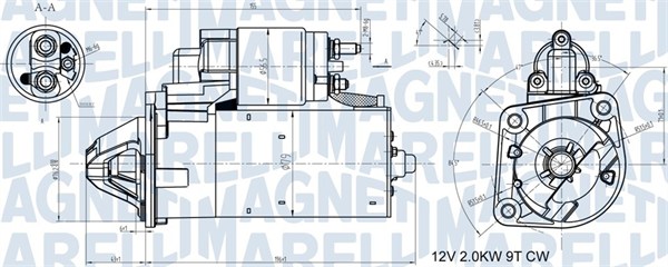 MAGNETI MARELLI 063721408010 Motorino d'avviamento