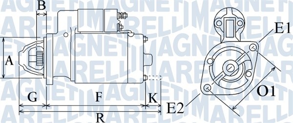 MAGNETI MARELLI 063720162010 Motorino d'avviamento