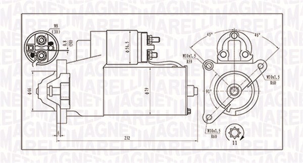 MAGNETI MARELLI 063720373010 Motorino d'avviamento-Motorino d'avviamento-Ricambi Euro