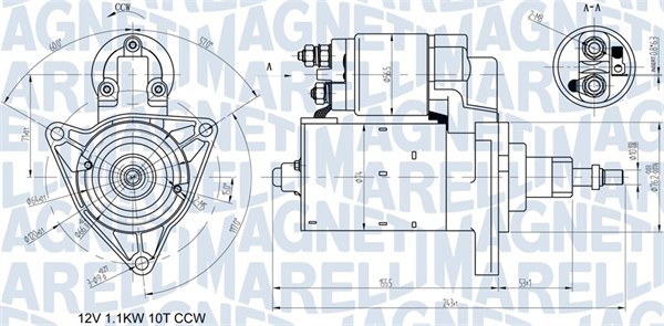 MAGNETI MARELLI 063720597010 Motorino d'avviamento