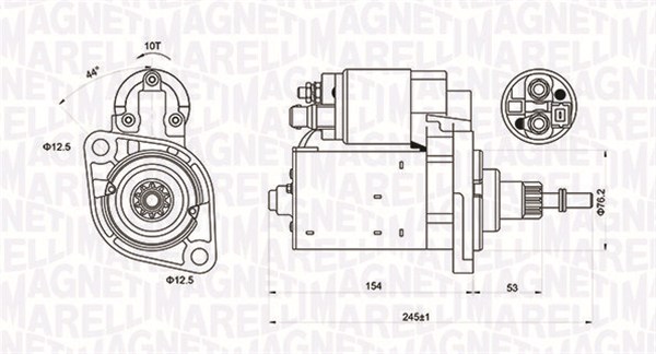 MAGNETI MARELLI 063720619010 Motorino d'avviamento