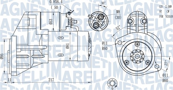 MAGNETI MARELLI 063720660010 Motorino d'avviamento-Motorino d'avviamento-Ricambi Euro