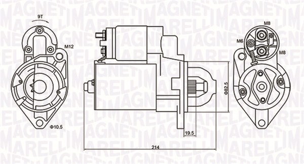 MAGNETI MARELLI 063720879010 Motorino d'avviamento