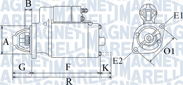 MAGNETI MARELLI 063720923010 Motorino d'avviamento