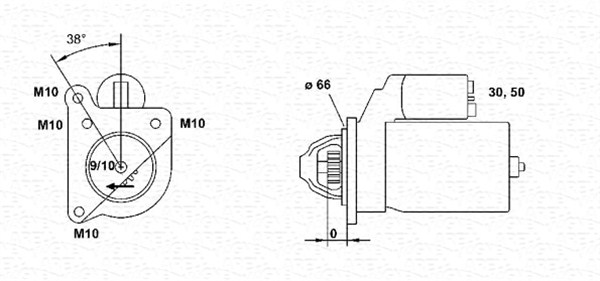 MAGNETI MARELLI 943251489010 Μίζα for RENAULT VOLVO