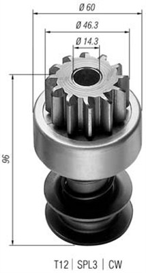 MAGNETI MARELLI 940113020009 Pignone, Motorino d'avviamento