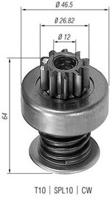 MAGNETI MARELLI 940113020055 Pignone, Motorino d'avviamento