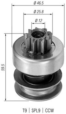 MAGNETI MARELLI 940113020065 Pignone, Motorino d'avviamento