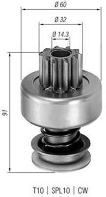 MAGNETI MARELLI 940113020077 Pignone, Motorino d'avviamento