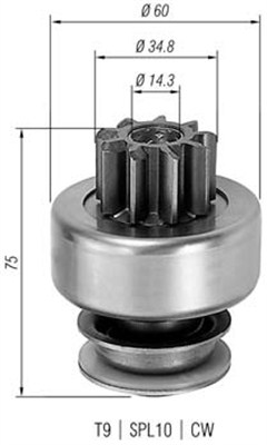 MAGNETI MARELLI 940113020081 Pignone, Motorino d'avviamento