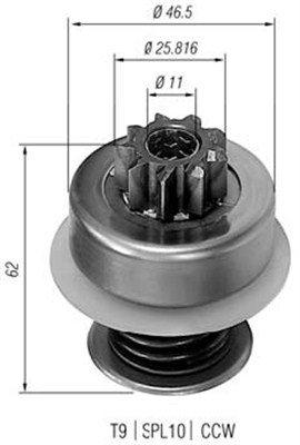 MAGNETI MARELLI 940113020088 Pignone, Motorino d'avviamento-Pignone, Motorino d'avviamento-Ricambi Euro