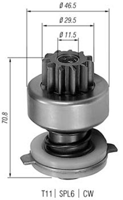 MAGNETI MARELLI 940113020107 Pignone, Motorino d'avviamento