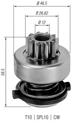 MAGNETI MARELLI 940113020149 Pignone, Motorino d'avviamento