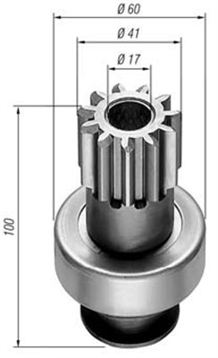 MAGNETI MARELLI 940113020160 Pignone, Motorino d'avviamento-Pignone, Motorino d'avviamento-Ricambi Euro