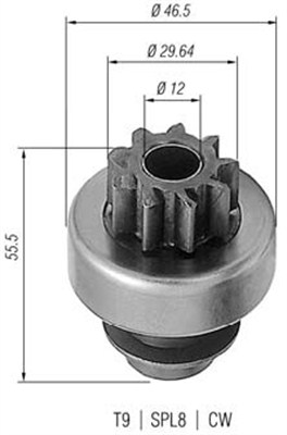 MAGNETI MARELLI 940113020173 Pignone, Motorino d'avviamento-Pignone, Motorino d'avviamento-Ricambi Euro