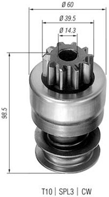 MAGNETI MARELLI 940113020189 Pignone, Motorino d'avviamento