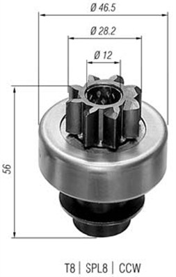 MAGNETI MARELLI 940113020197 Pignone, Motorino d'avviamento-Pignone, Motorino d'avviamento-Ricambi Euro