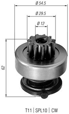 MAGNETI MARELLI 940113020217 Pignone, Motorino d'avviamento-Pignone, Motorino d'avviamento-Ricambi Euro