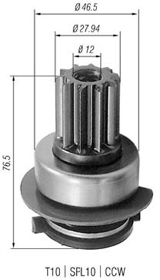 MAGNETI MARELLI 940113020223 Pignone, Motorino d'avviamento-Pignone, Motorino d'avviamento-Ricambi Euro