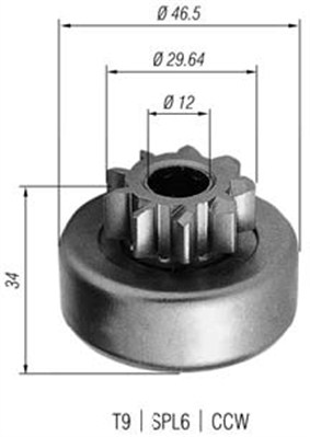 MAGNETI MARELLI 940113020238 Pignone, Motorino d'avviamento