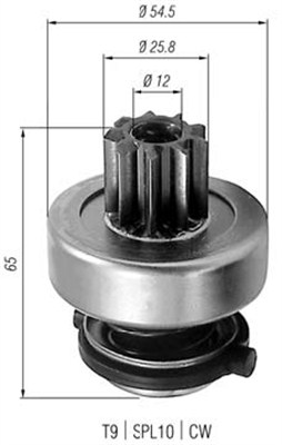 MAGNETI MARELLI 940113020253 Pignone, Motorino d'avviamento-Pignone, Motorino d'avviamento-Ricambi Euro