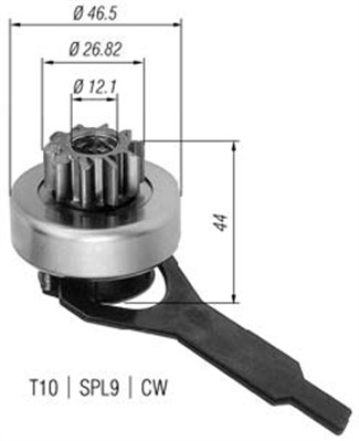 MAGNETI MARELLI 940113020267 Pignone, Motorino d'avviamento-Pignone, Motorino d'avviamento-Ricambi Euro