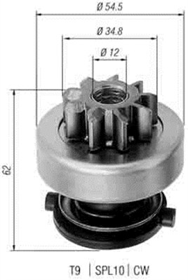 MAGNETI MARELLI 940113020271 Pignone, Motorino d'avviamento