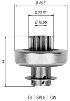 MAGNETI MARELLI 940113020272 Pignone, Motorino d'avviamento