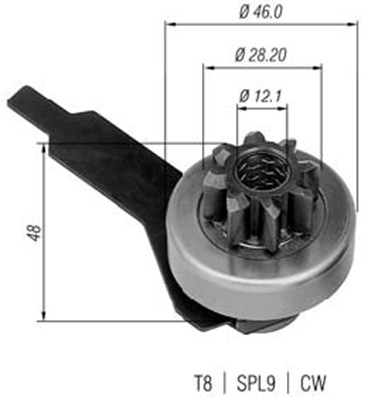 MAGNETI MARELLI 940113020280 Pignone, Motorino d'avviamento