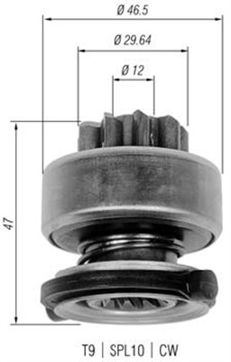 MAGNETI MARELLI 940113020335 Pignone, Motorino d'avviamento