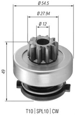 MAGNETI MARELLI 940113020365 Pignone, Motorino d'avviamento