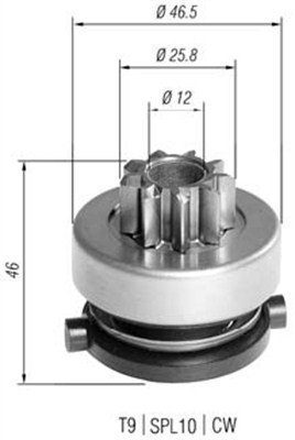 MAGNETI MARELLI 940113020389 Pignone, Motorino d'avviamento-Pignone, Motorino d'avviamento-Ricambi Euro