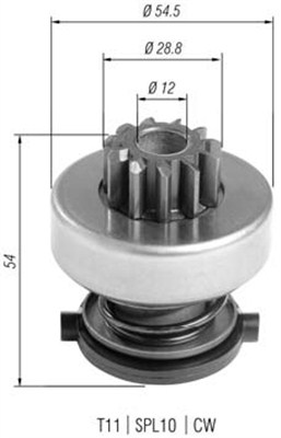 MAGNETI MARELLI 940113020399 Pignone, Motorino d'avviamento-Pignone, Motorino d'avviamento-Ricambi Euro