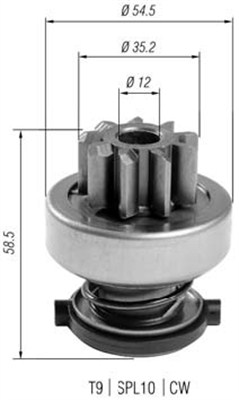 MAGNETI MARELLI 940113020400 Pignone, Motorino d'avviamento