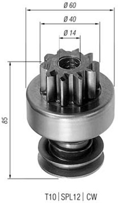 MAGNETI MARELLI 940113020412 Pignone, Motorino d'avviamento-Pignone, Motorino d'avviamento-Ricambi Euro