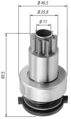 MAGNETI MARELLI 940113020434 Pignone, Motorino d'avviamento-Pignone, Motorino d'avviamento-Ricambi Euro