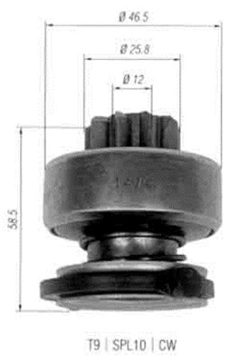 MAGNETI MARELLI 940113020455 Pignone, Motorino d'avviamento