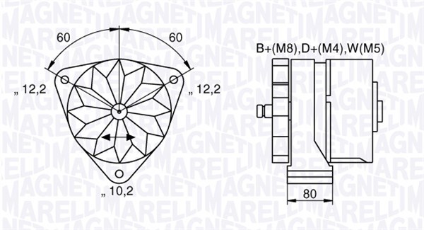 MAGNETI MARELLI 063534699820 Alternatore-Alternatore-Ricambi Euro