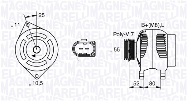 MAGNETI MARELLI 063535250200 Alternatore