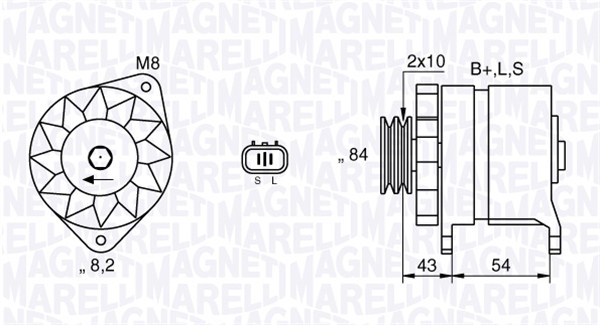 MAGNETI MARELLI 063532625010 Alternatore-Alternatore-Ricambi Euro