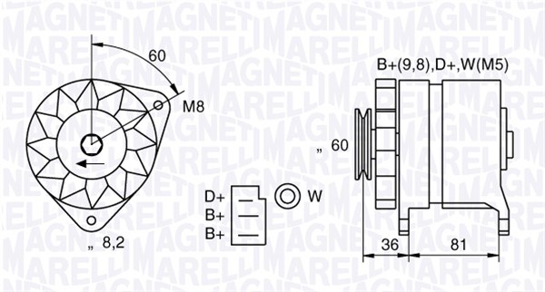 MAGNETI MARELLI 063731227010 Alternatore-Alternatore-Ricambi Euro