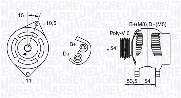 MAGNETI MARELLI 063377016010 Alternatore