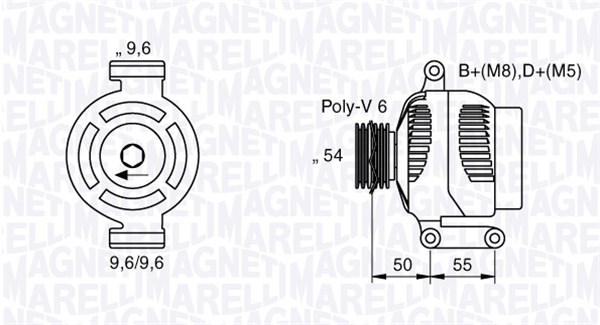 MAGNETI MARELLI 063377024010 Alternatore-Alternatore-Ricambi Euro