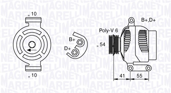 MAGNETI MARELLI 063377025010 Alternatore