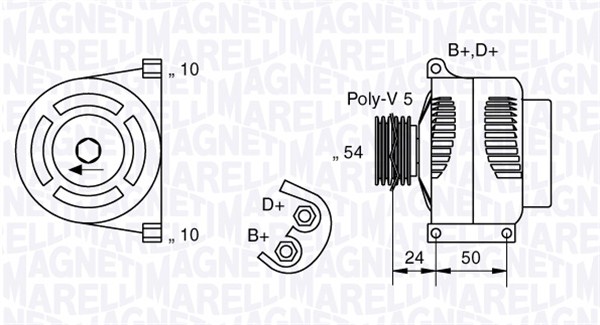 MAGNETI MARELLI 063377027010 Alternatore