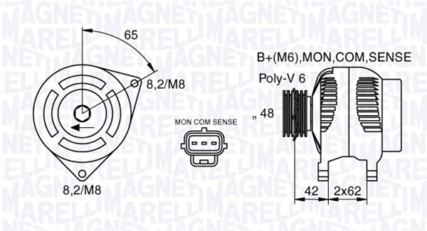 MAGNETI MARELLI 063377409010 Alternatore