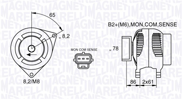 MAGNETI MARELLI 063377413010 Alternatore